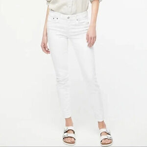 New J Crew 8” Toothpick Jeans White 27 Stretch